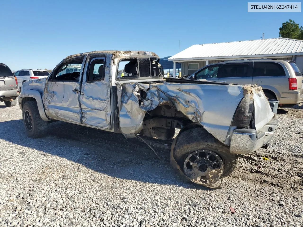 2006 Toyota Tacoma Access Cab VIN: 5TEUU42N16Z247414 Lot: 80569844