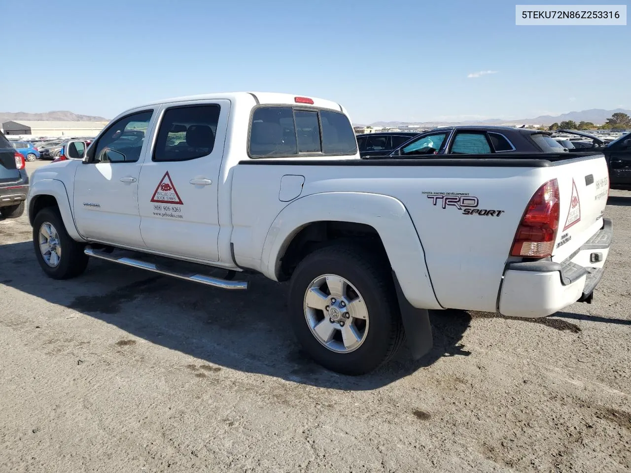 2006 Toyota Tacoma Double Cab Prerunner Long Bed VIN: 5TEKU72N86Z253316 Lot: 81088294