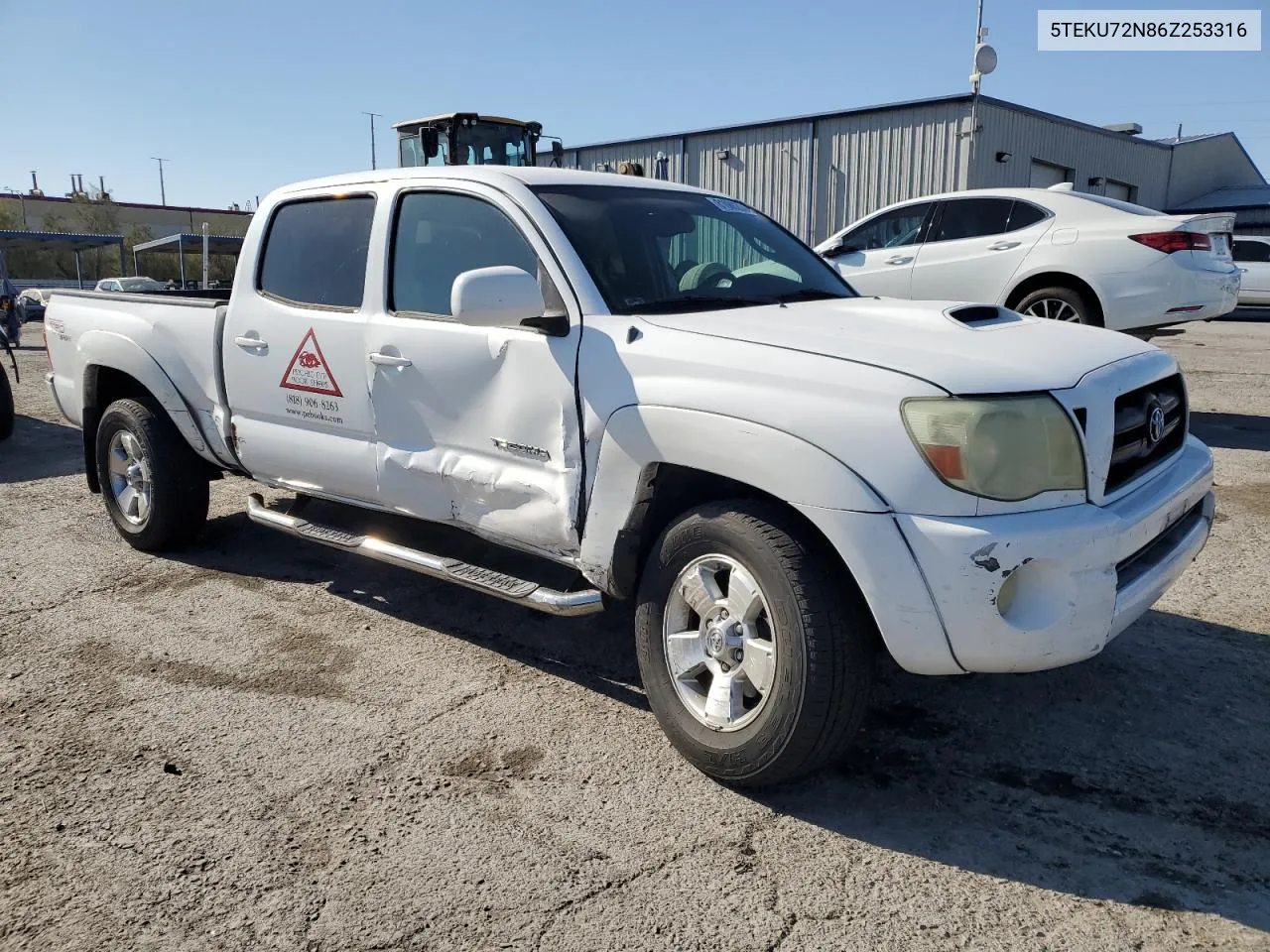 2006 Toyota Tacoma Double Cab Prerunner Long Bed VIN: 5TEKU72N86Z253316 Lot: 81088294