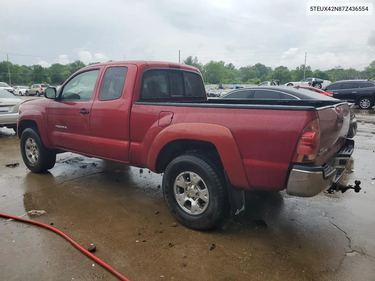 2007 Toyota Tacoma Access Cab VIN: 5TEUX42N87Z436554 Lot: 54002844