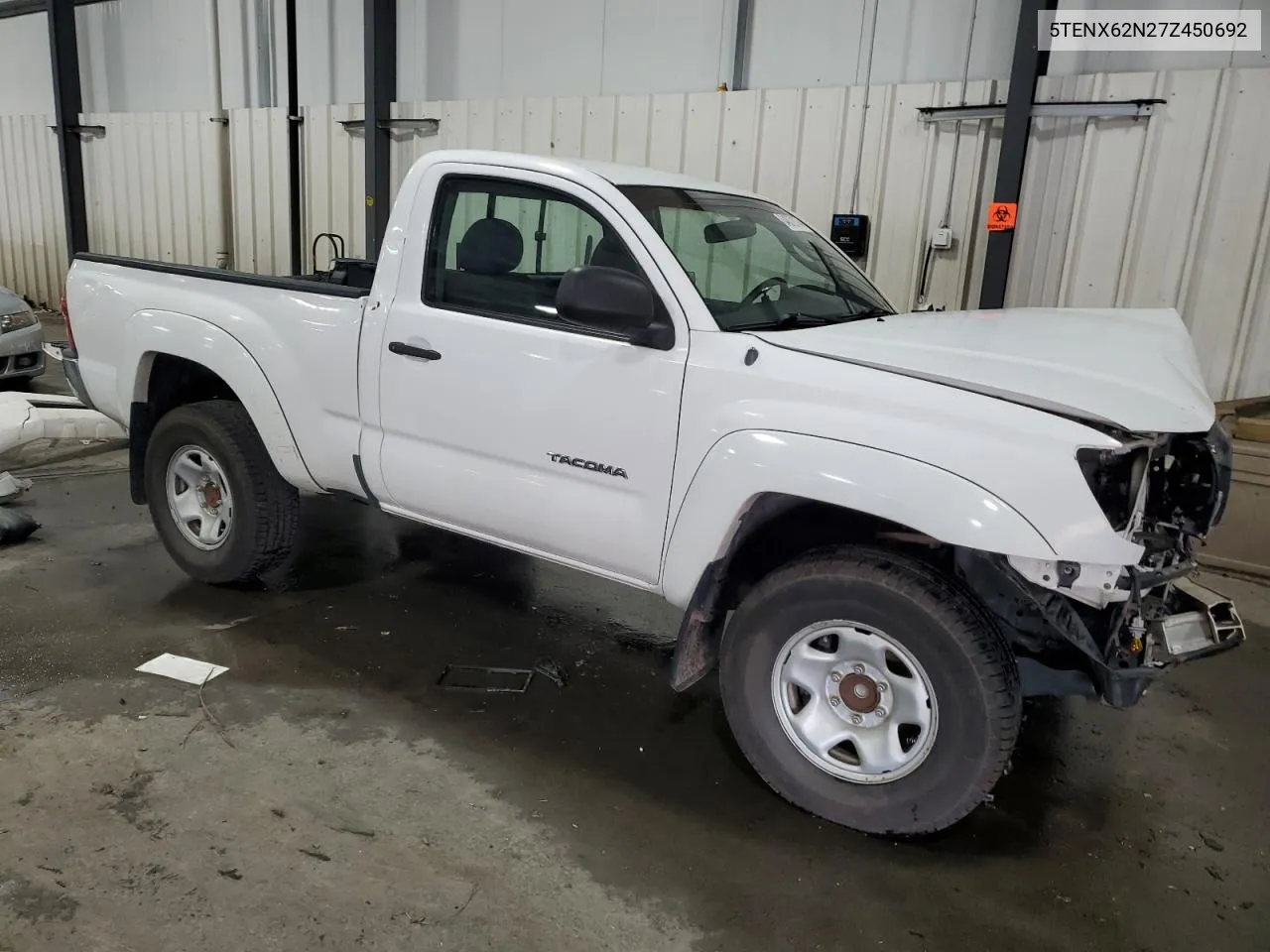 2007 Toyota Tacoma Prerunner VIN: 5TENX62N27Z450692 Lot: 64872174