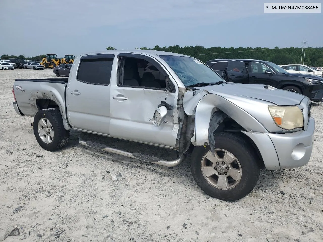 2007 Toyota Tacoma Double Cab Prerunner VIN: 3TMJU62N47M038455 Lot: 64913444