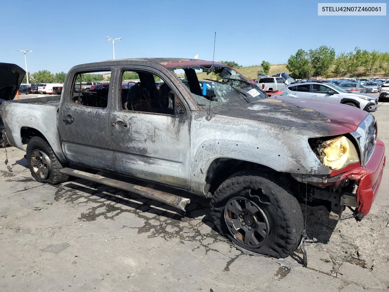 2007 Toyota Tacoma Double Cab VIN: 5TELU42N07Z460061 Lot: 65353834