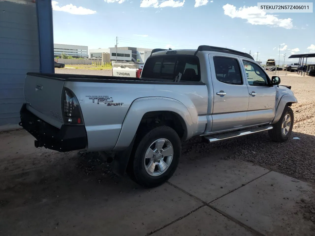 2007 Toyota Tacoma Double Cab Prerunner Long Bed VIN: 5TEKU72N57Z406011 Lot: 65824734