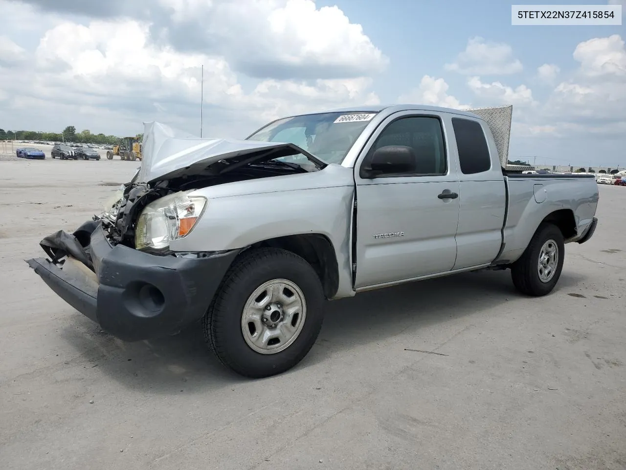 2007 Toyota Tacoma Access Cab VIN: 5TETX22N37Z415854 Lot: 66667604