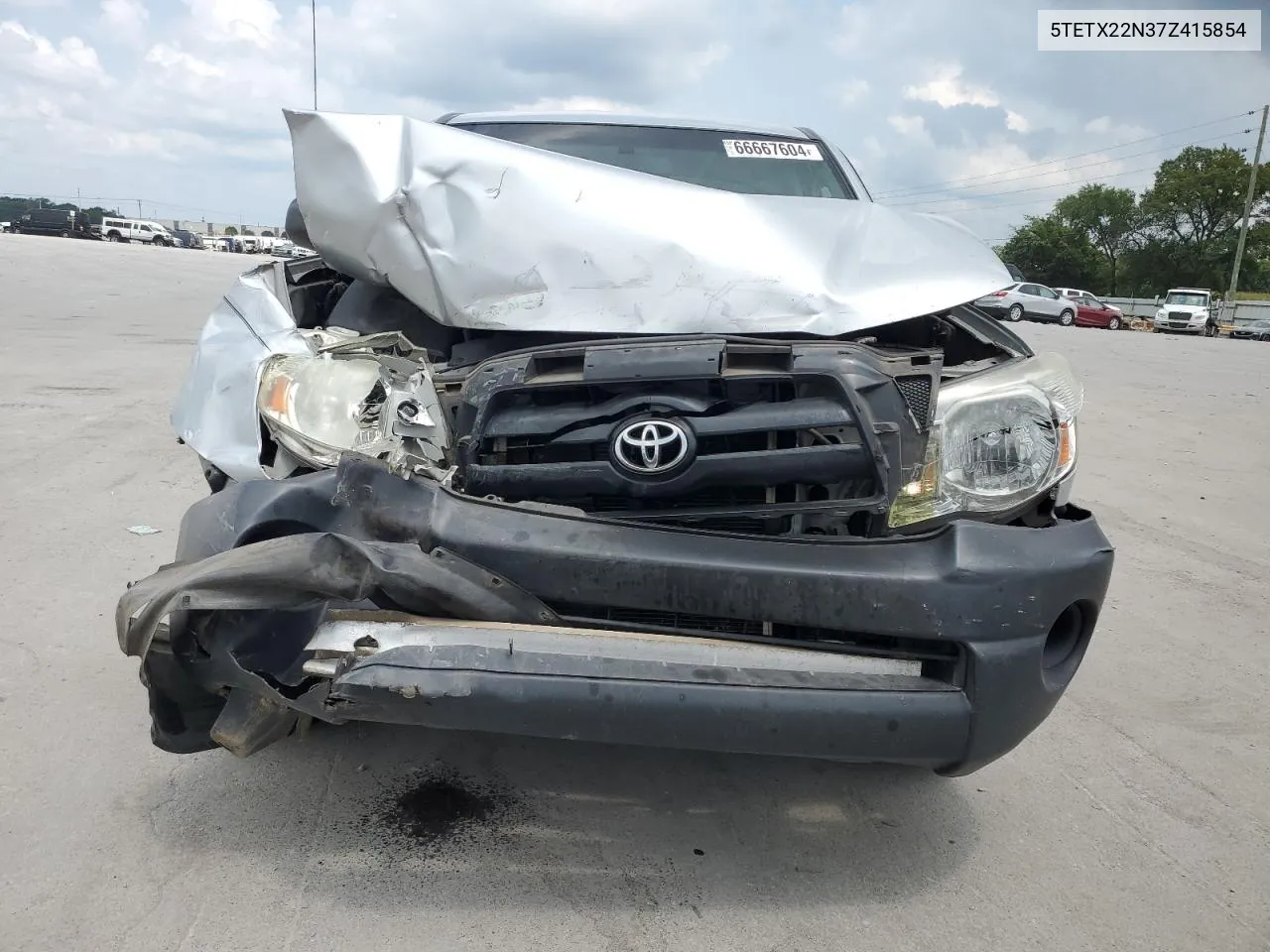 2007 Toyota Tacoma Access Cab VIN: 5TETX22N37Z415854 Lot: 66667604