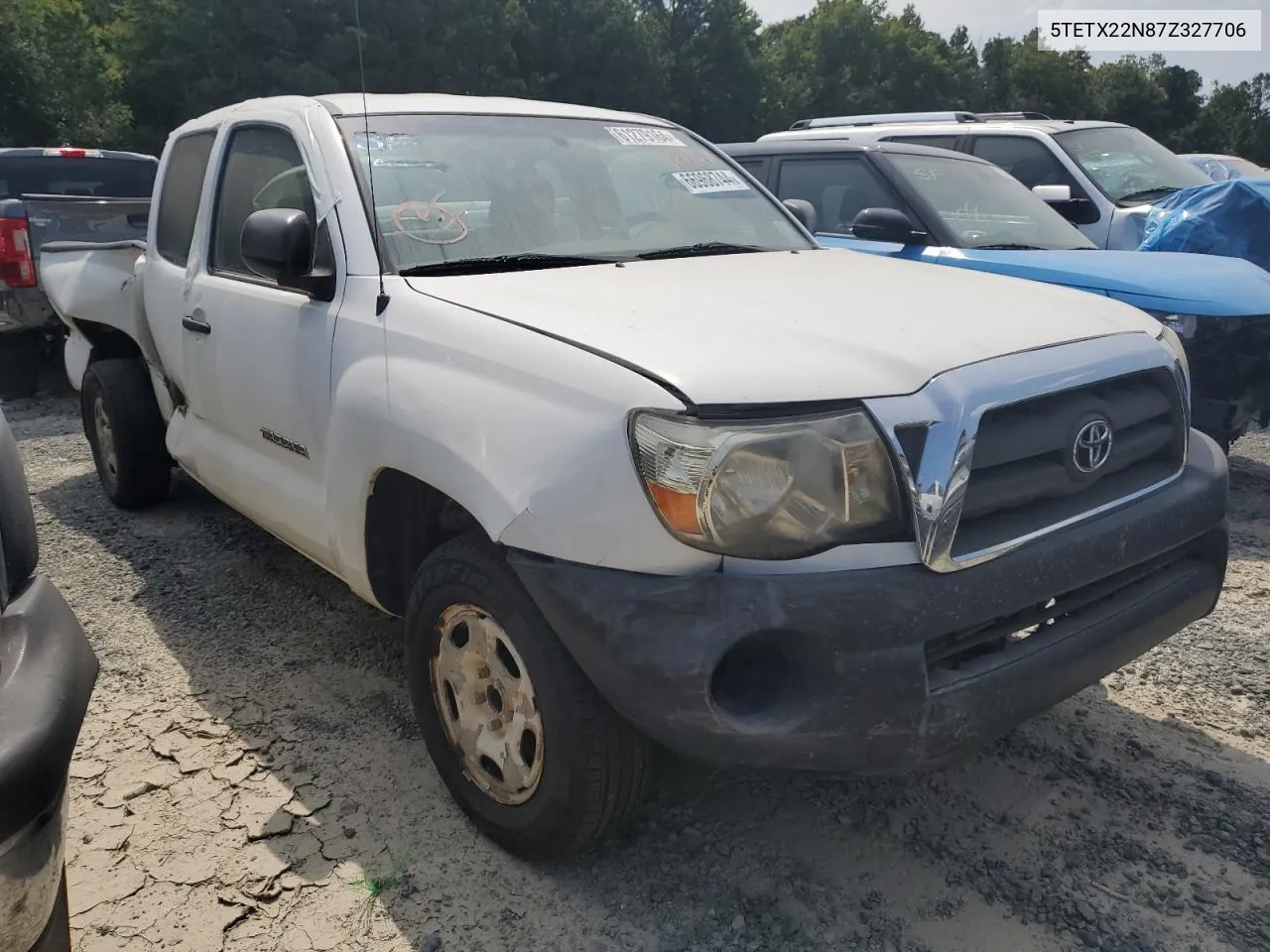 2007 Toyota Tacoma Access Cab VIN: 5TETX22N87Z327706 Lot: 66968744