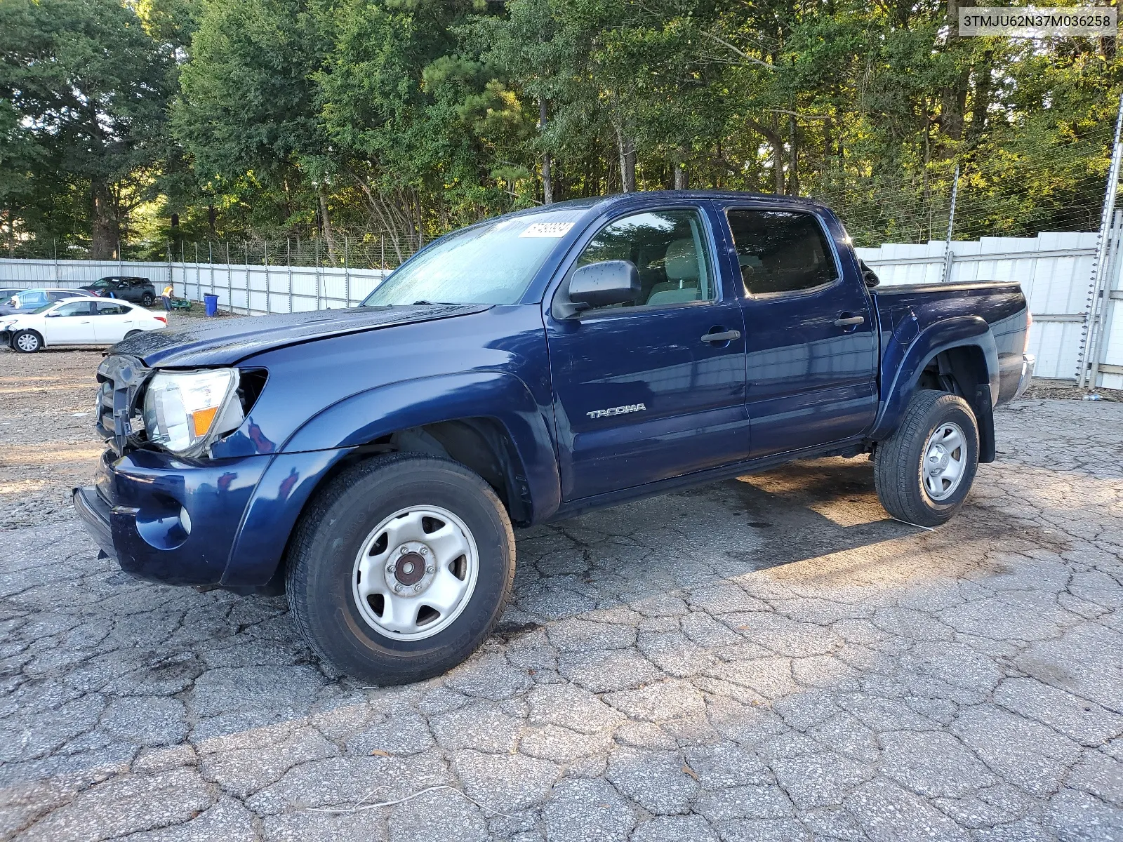 2007 Toyota Tacoma Double Cab Prerunner VIN: 3TMJU62N37M036258 Lot: 67493934