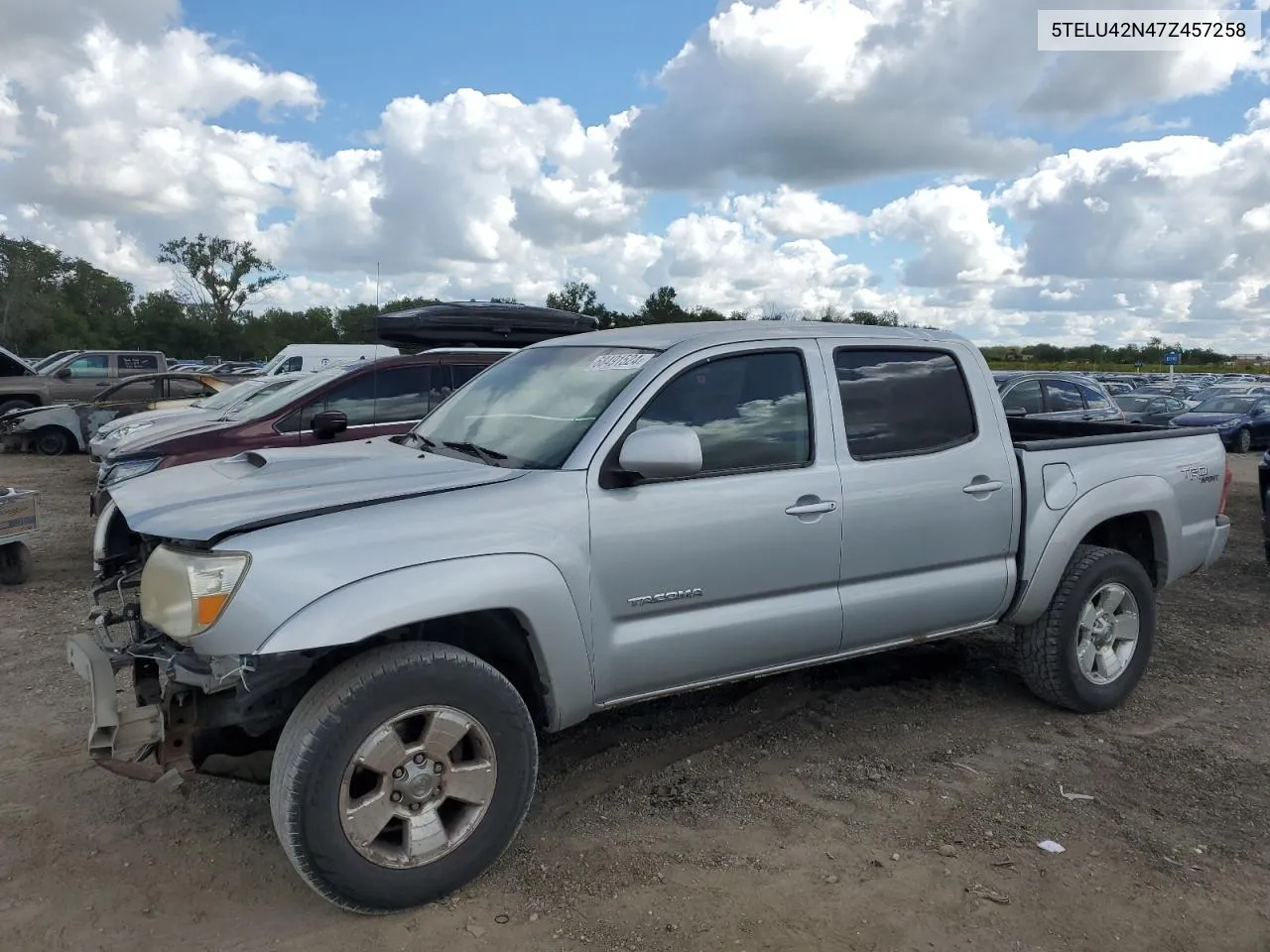 2007 Toyota Tacoma Double Cab VIN: 5TELU42N47Z457258 Lot: 68491524