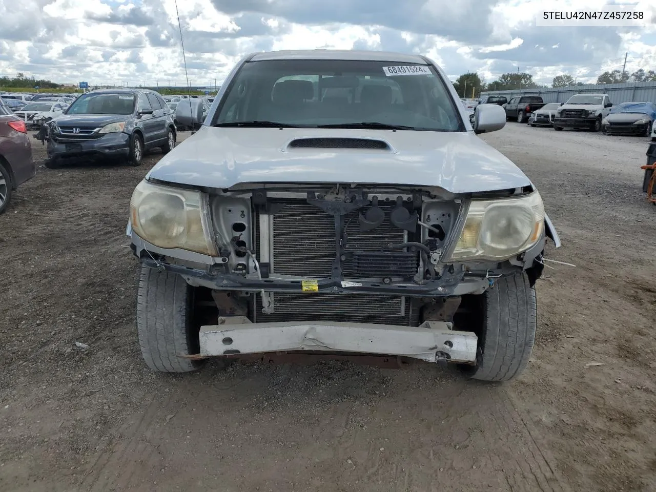 2007 Toyota Tacoma Double Cab VIN: 5TELU42N47Z457258 Lot: 68491524