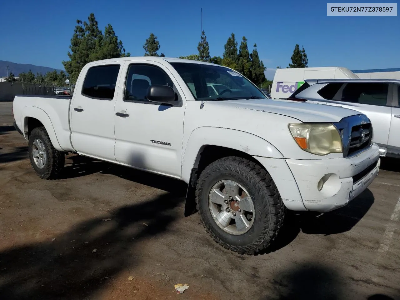 2007 Toyota Tacoma Double Cab Prerunner Long Bed VIN: 5TEKU72N77Z378597 Lot: 68528604