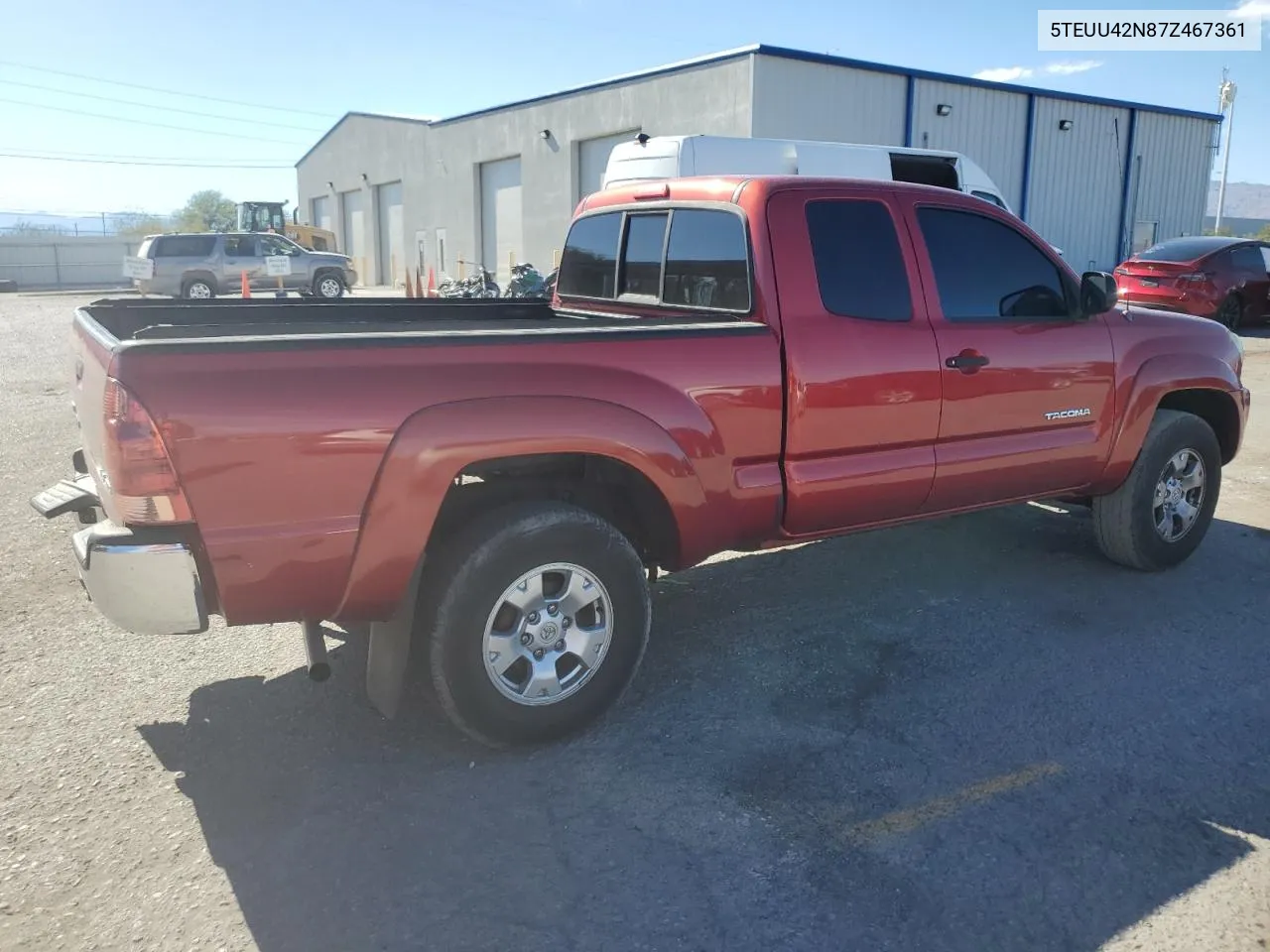 2007 Toyota Tacoma Access Cab VIN: 5TEUU42N87Z467361 Lot: 68557144