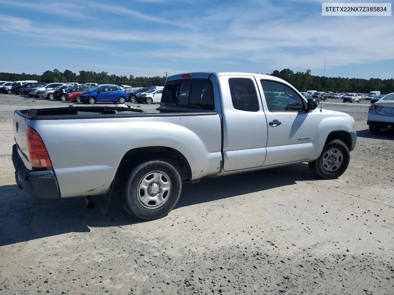 2007 Toyota Tacoma Access Cab VIN: 5TETX22NX7Z385834 Lot: 69234234