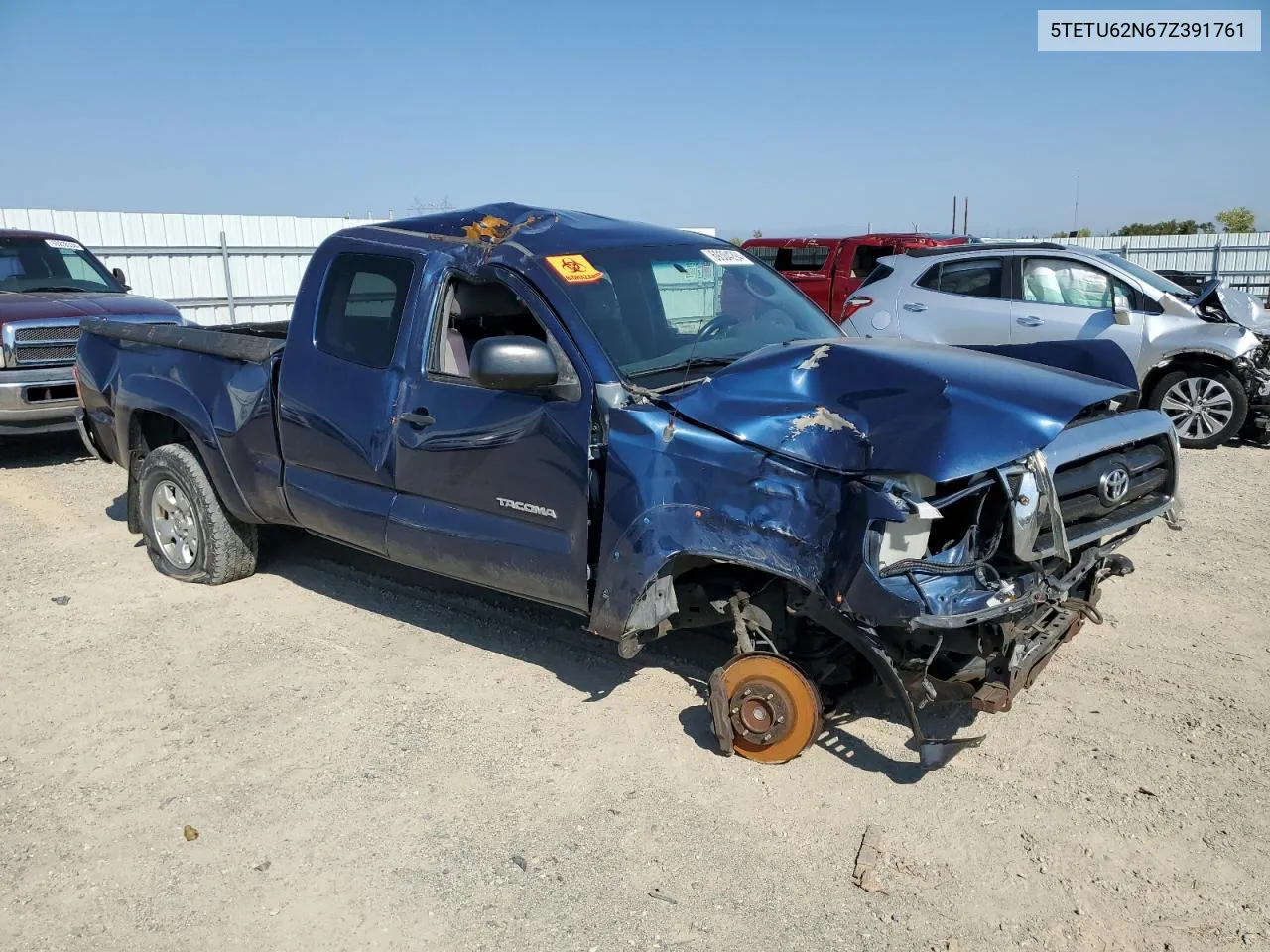 5TETU62N67Z391761 2007 Toyota Tacoma Prerunner Access Cab