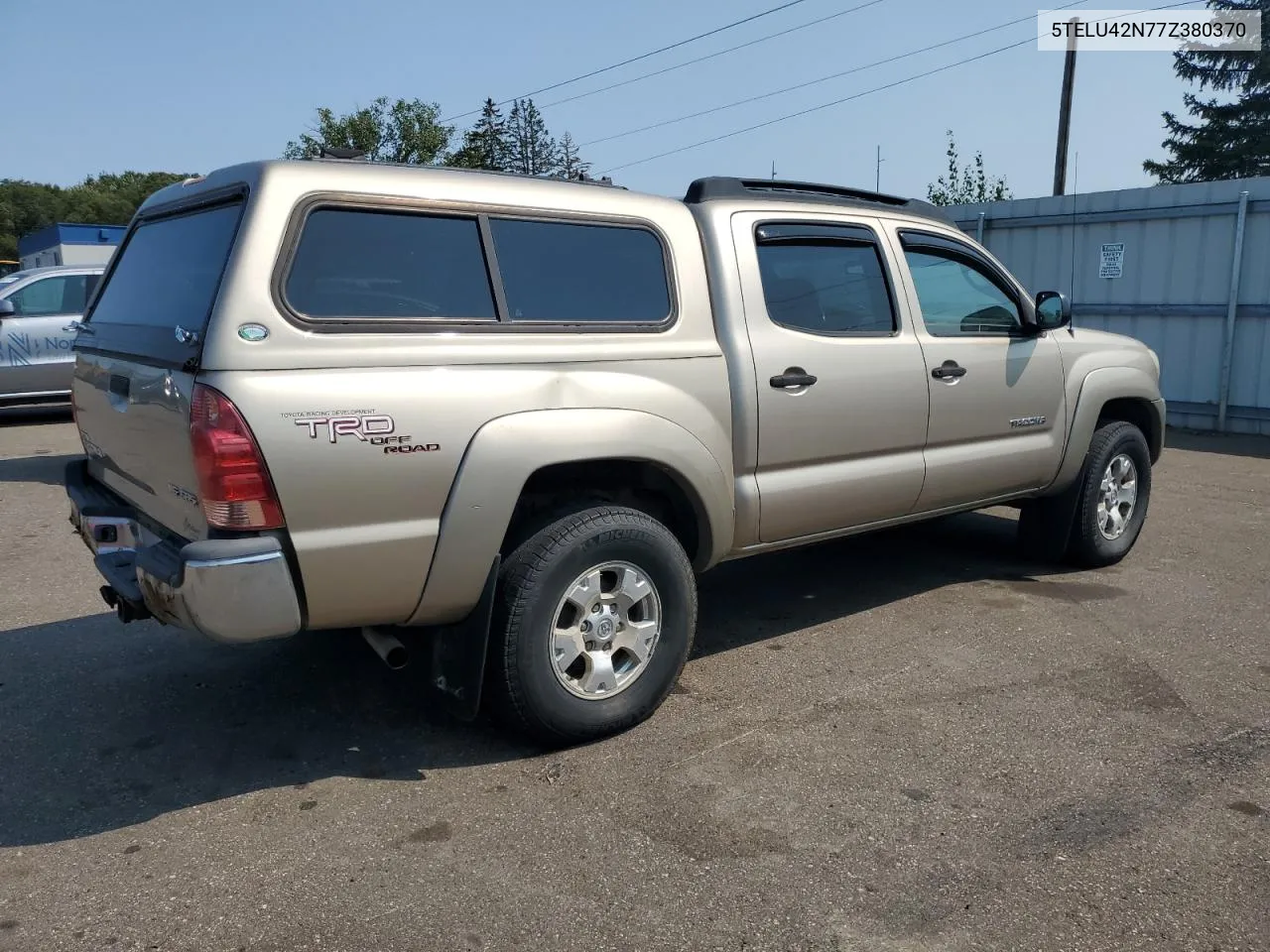 2007 Toyota Tacoma Double Cab VIN: 5TELU42N77Z380370 Lot: 69522114