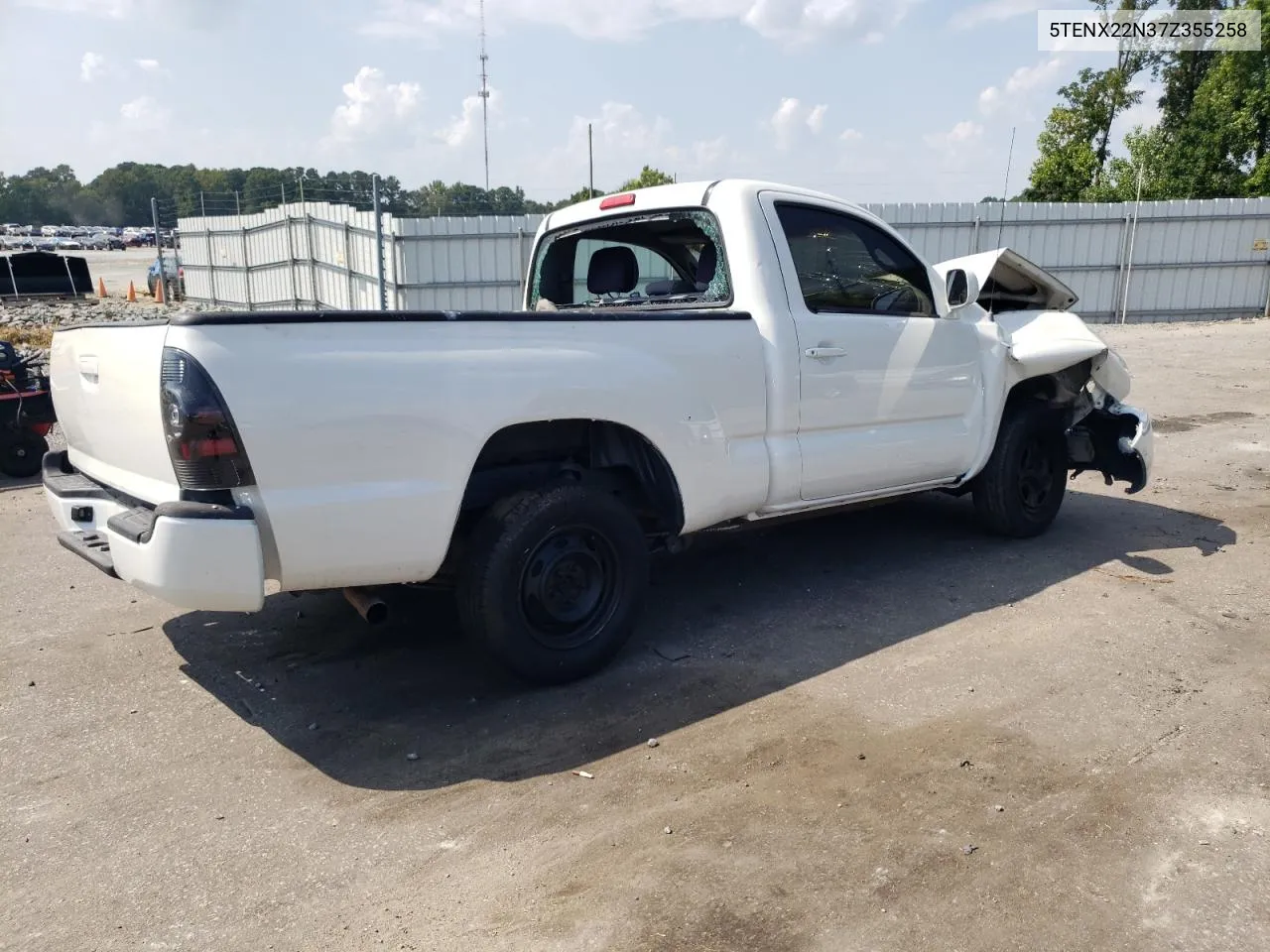 2007 Toyota Tacoma VIN: 5TENX22N37Z355258 Lot: 69650074