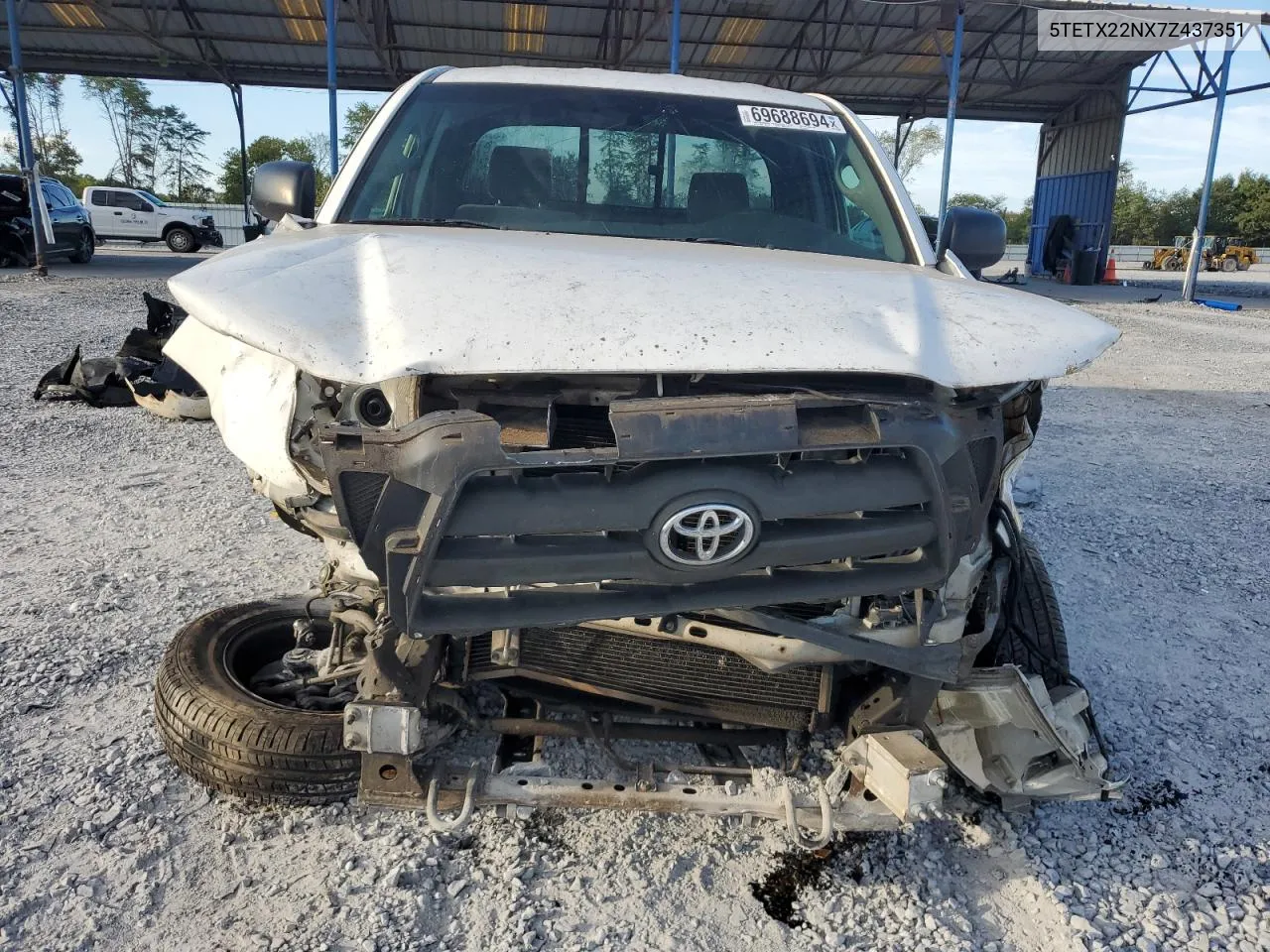 2007 Toyota Tacoma Access Cab VIN: 5TETX22NX7Z437351 Lot: 69688694