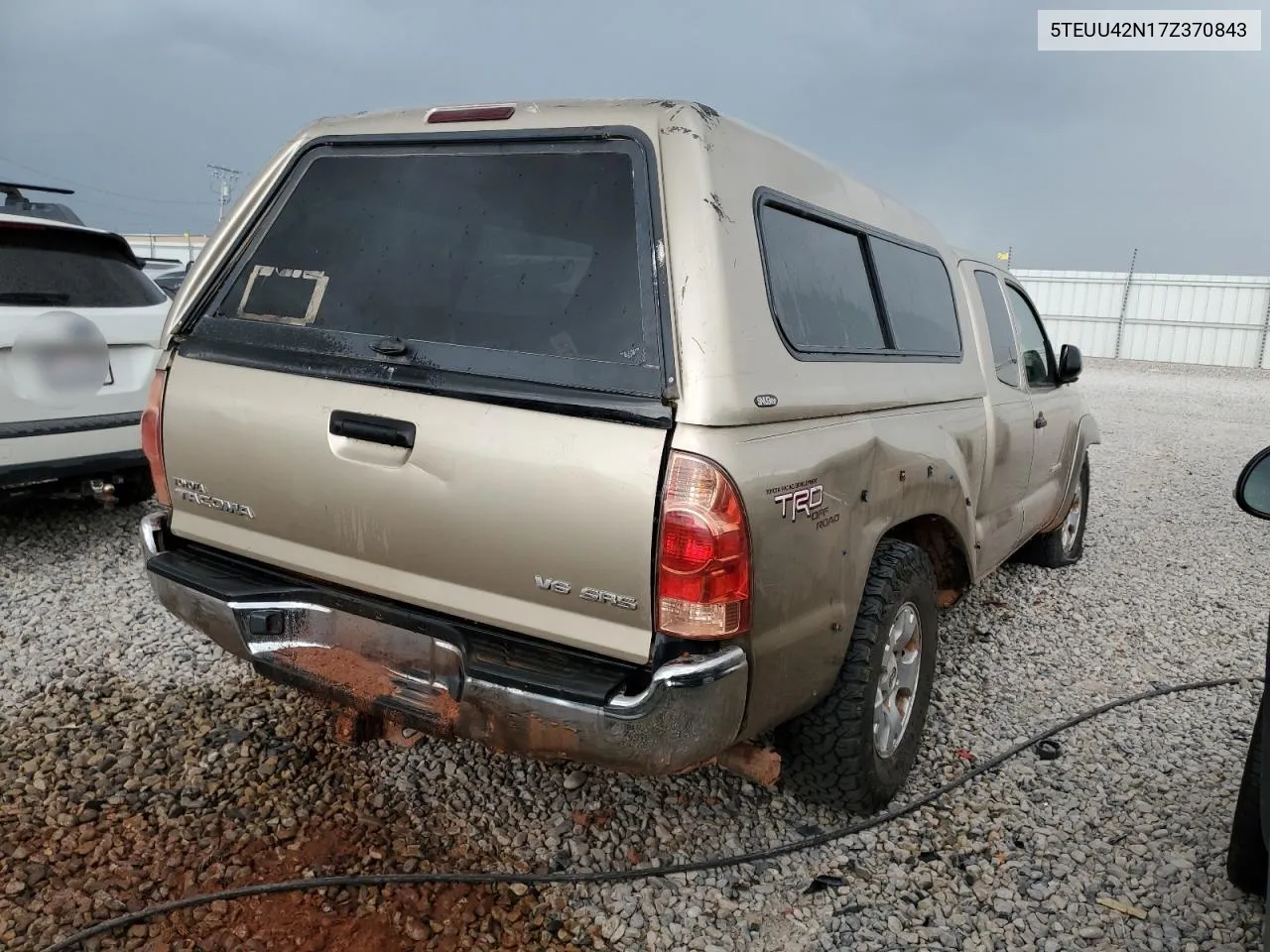 2007 Toyota Tacoma Access Cab VIN: 5TEUU42N17Z370843 Lot: 69697434