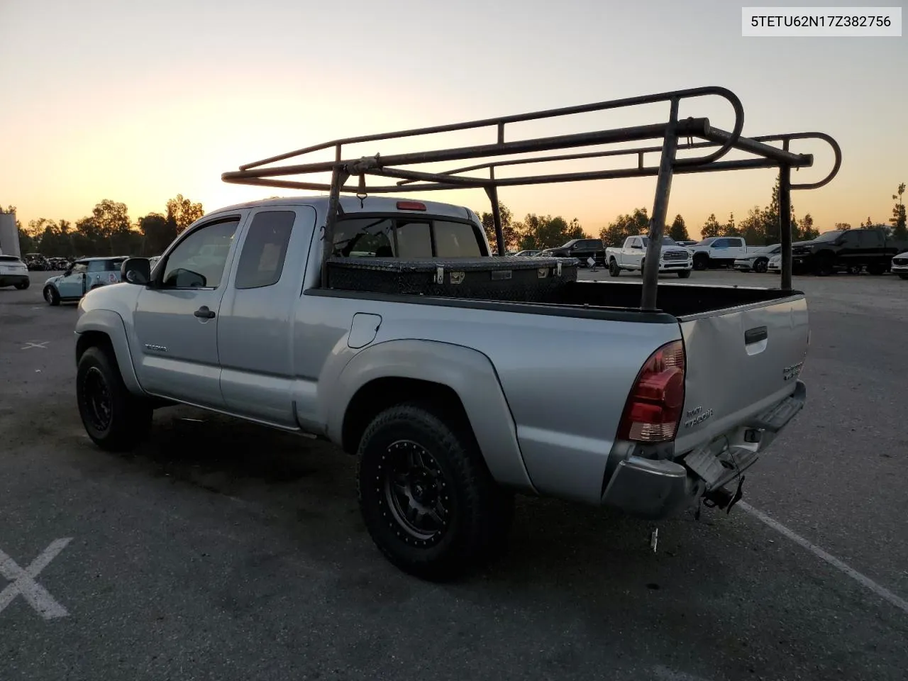 2007 Toyota Tacoma Prerunner Access Cab VIN: 5TETU62N17Z382756 Lot: 70004634