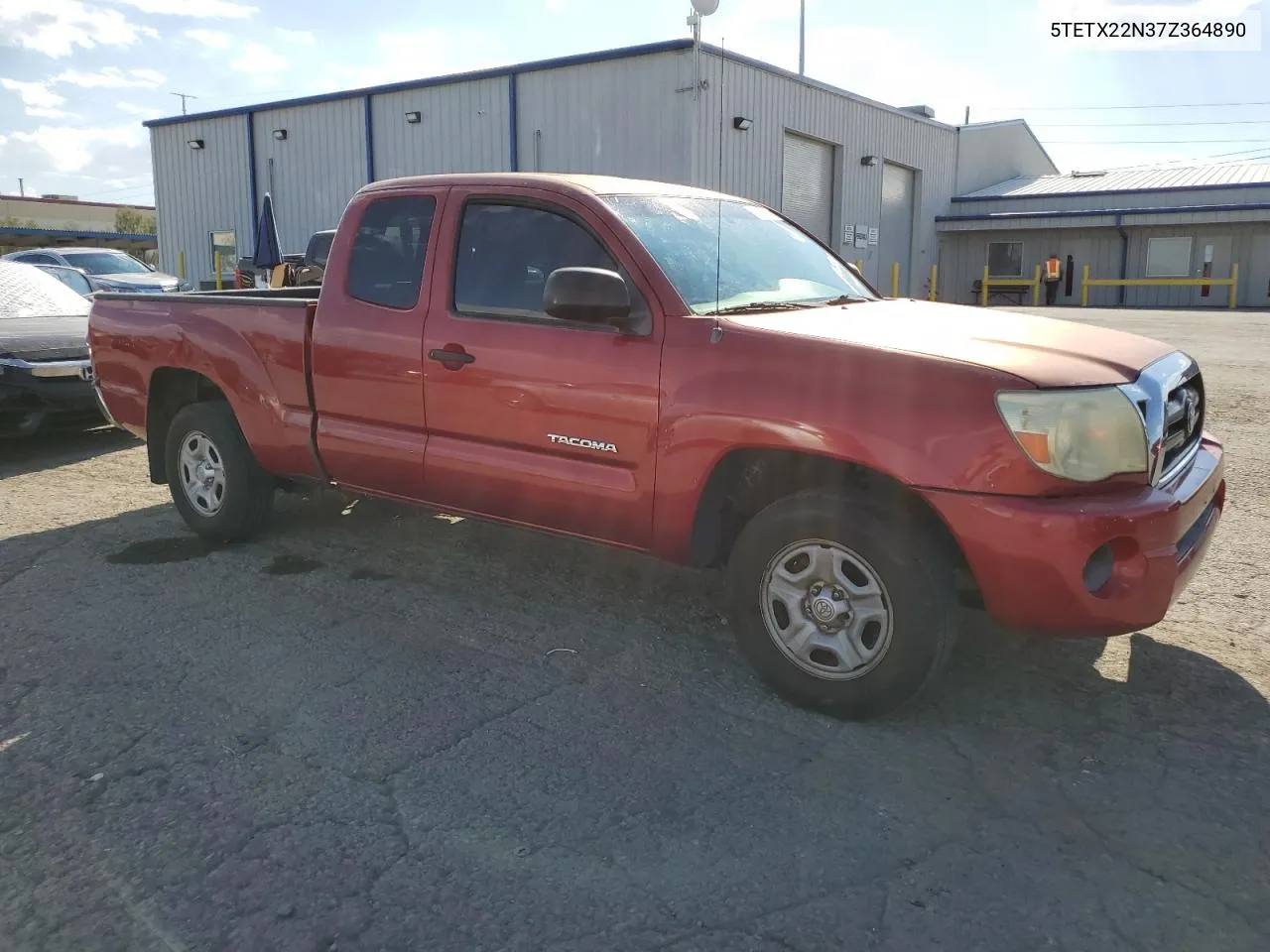 2007 Toyota Tacoma Access Cab VIN: 5TETX22N37Z364890 Lot: 70057954