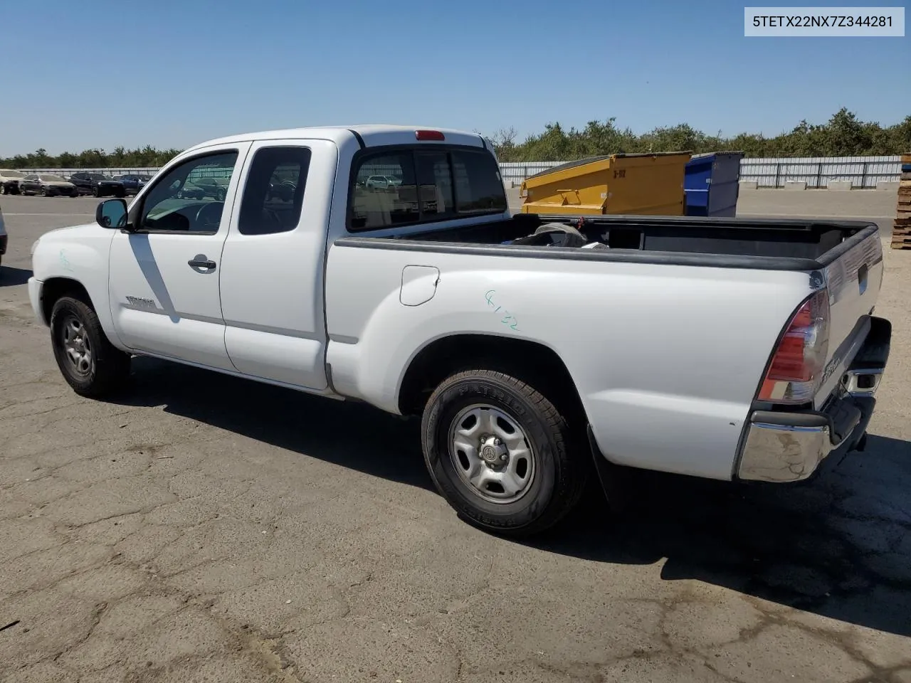 2007 Toyota Tacoma Access Cab VIN: 5TETX22NX7Z344281 Lot: 70095844