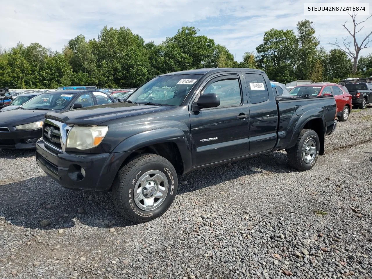 2007 Toyota Tacoma Access Cab VIN: 5TEUU42N87Z415874 Lot: 70145094