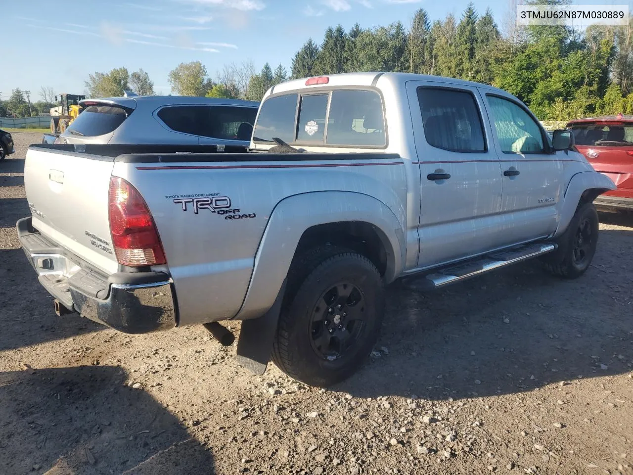 2007 Toyota Tacoma Double Cab Prerunner VIN: 3TMJU62N87M030889 Lot: 70201884