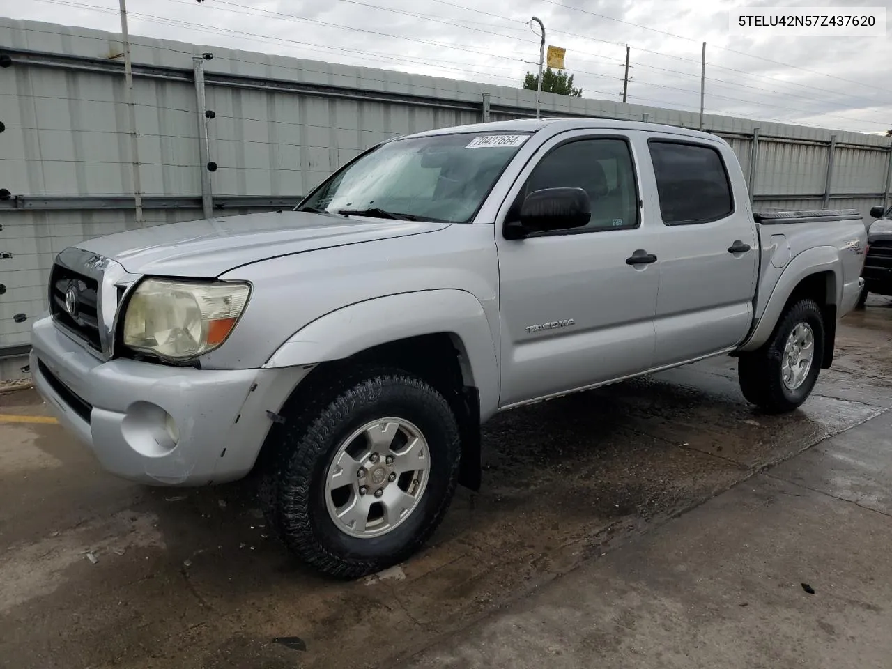 2007 Toyota Tacoma Double Cab VIN: 5TELU42N57Z437620 Lot: 70427664