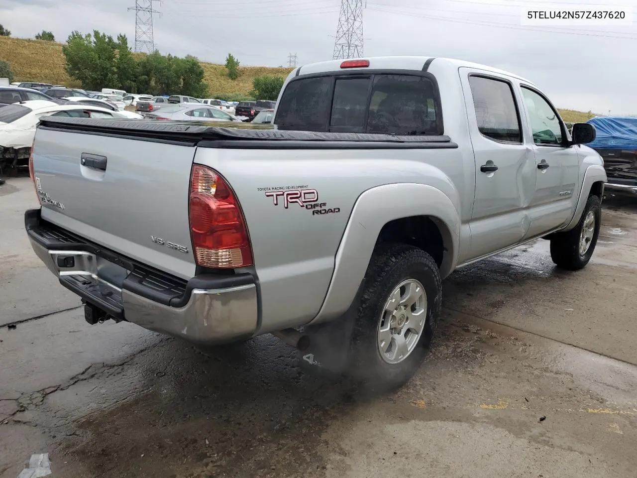 2007 Toyota Tacoma Double Cab VIN: 5TELU42N57Z437620 Lot: 70427664