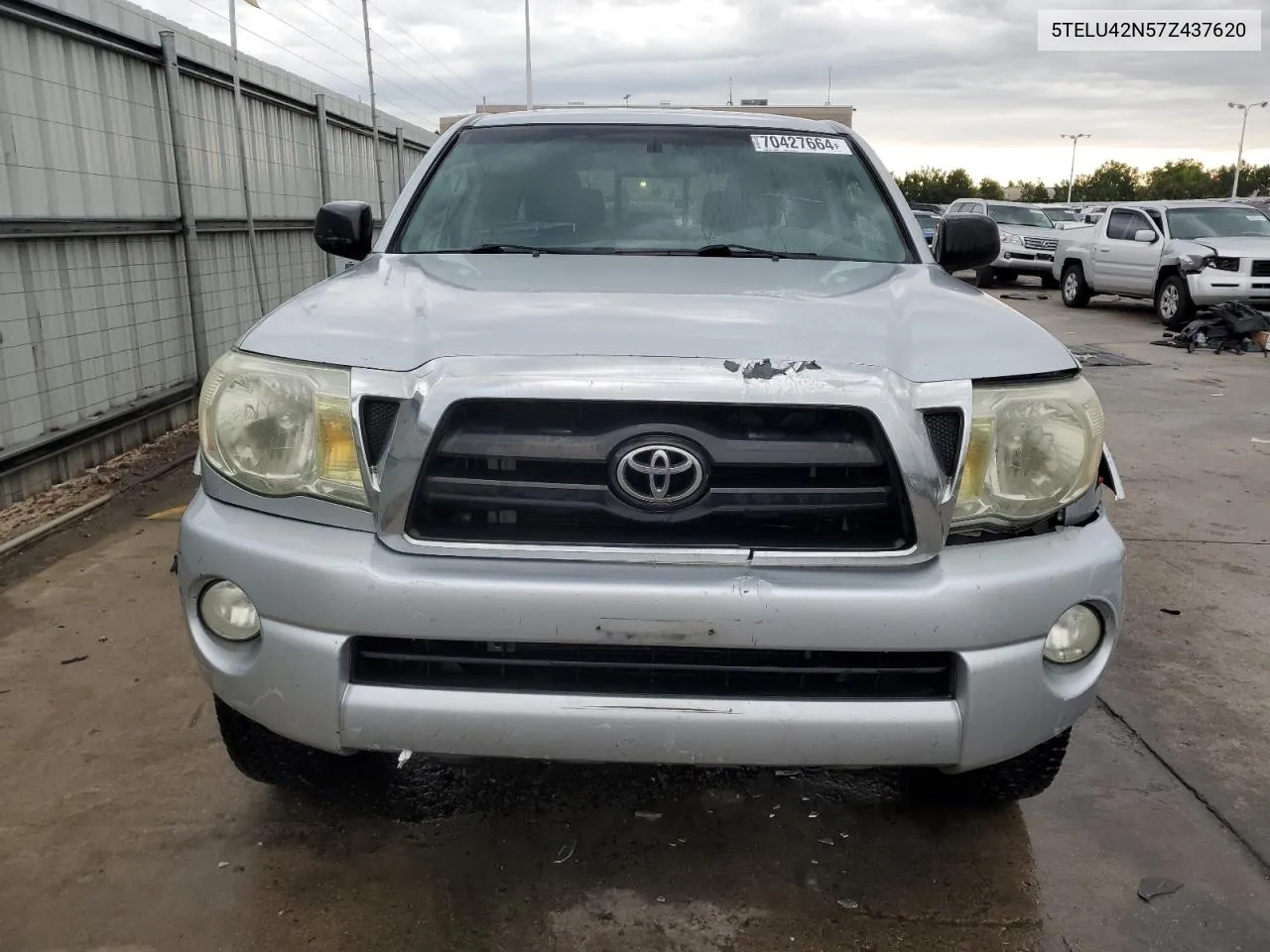 2007 Toyota Tacoma Double Cab VIN: 5TELU42N57Z437620 Lot: 70427664