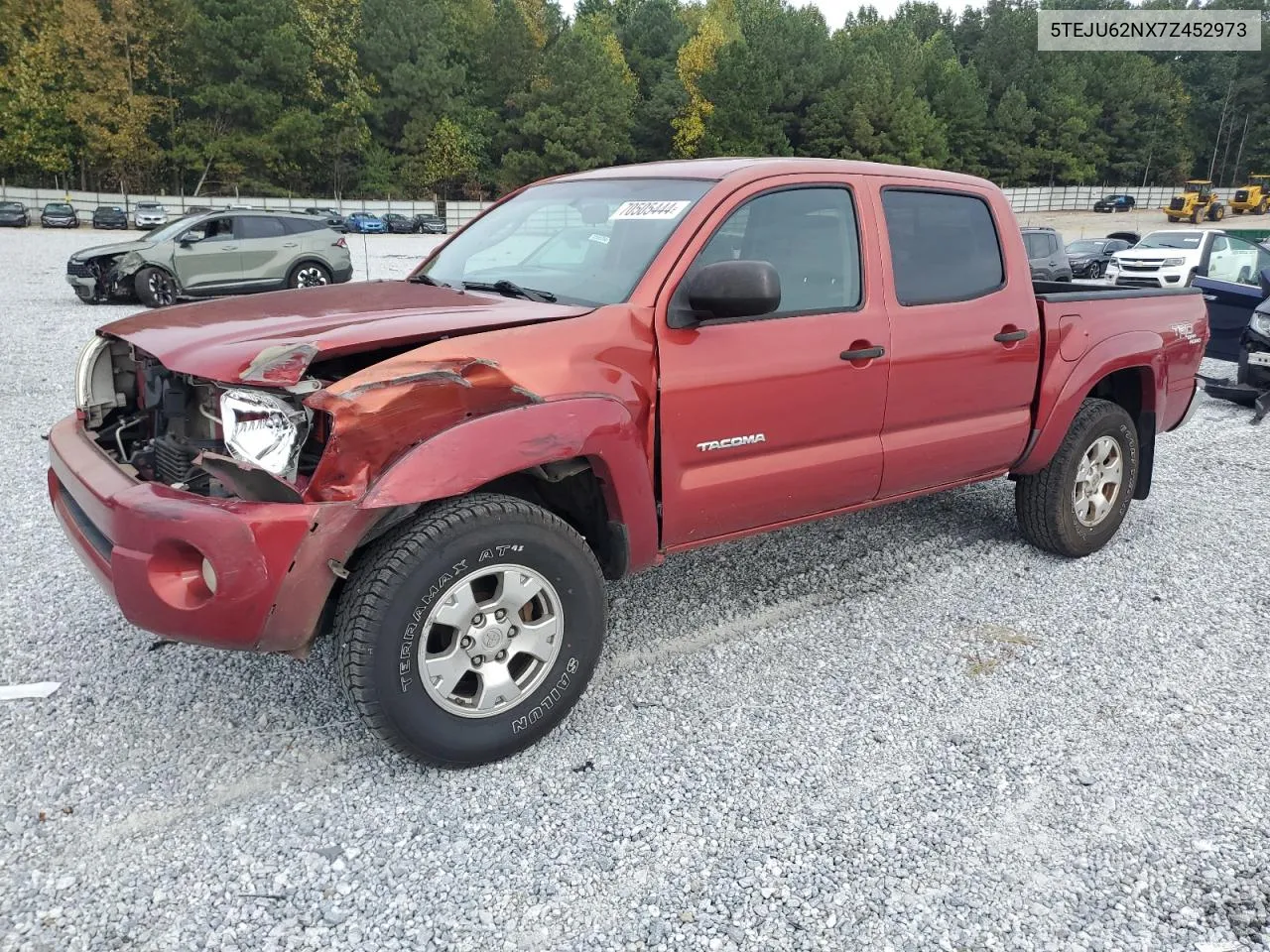 2007 Toyota Tacoma Double Cab Prerunner VIN: 5TEJU62NX7Z452973 Lot: 70505444