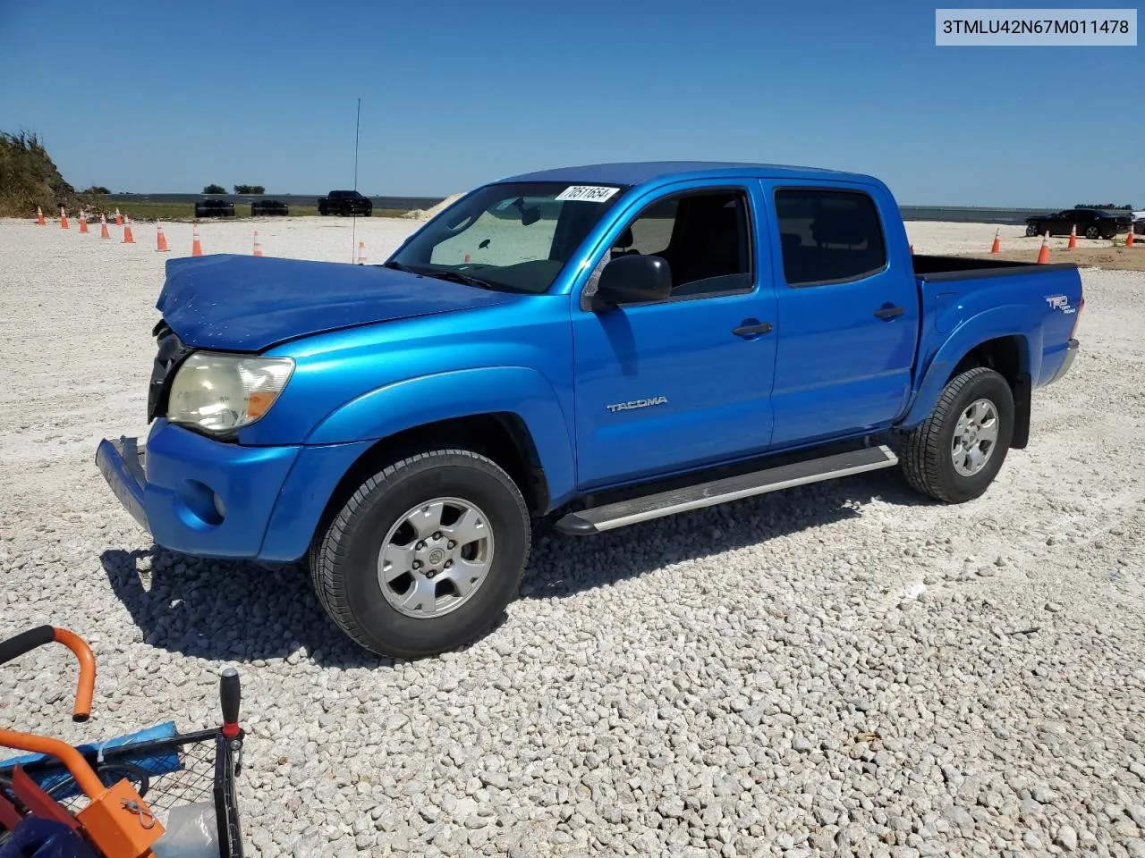 3TMLU42N67M011478 2007 Toyota Tacoma Double Cab