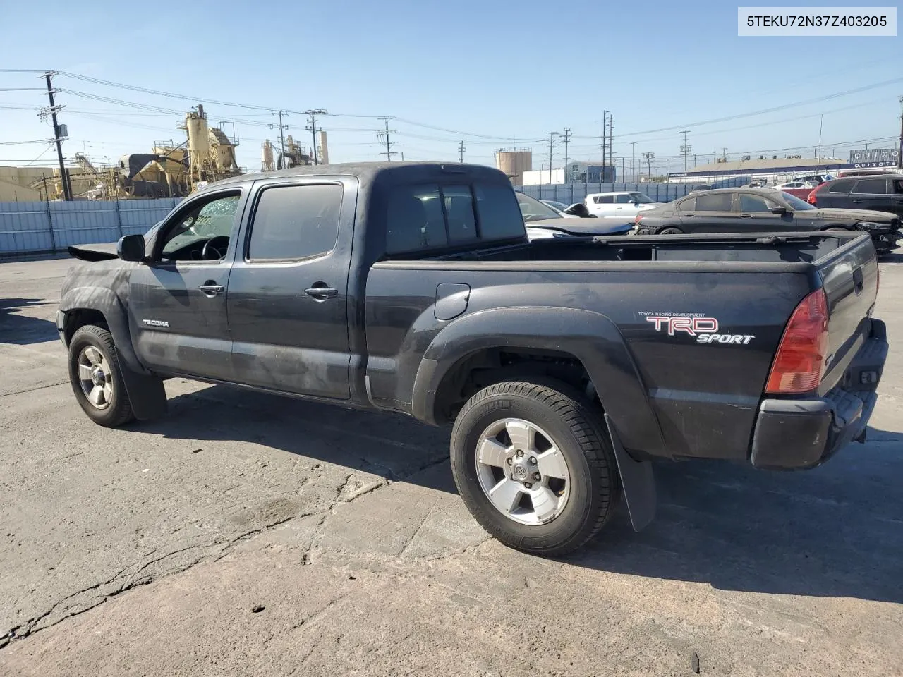 2007 Toyota Tacoma Double Cab Prerunner Long Bed VIN: 5TEKU72N37Z403205 Lot: 71107564