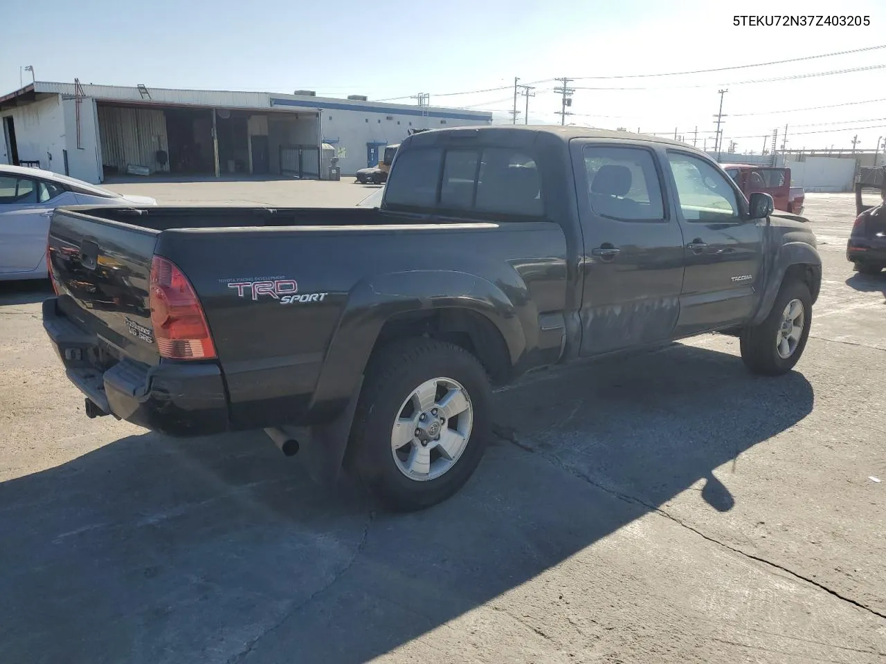 2007 Toyota Tacoma Double Cab Prerunner Long Bed VIN: 5TEKU72N37Z403205 Lot: 71107564