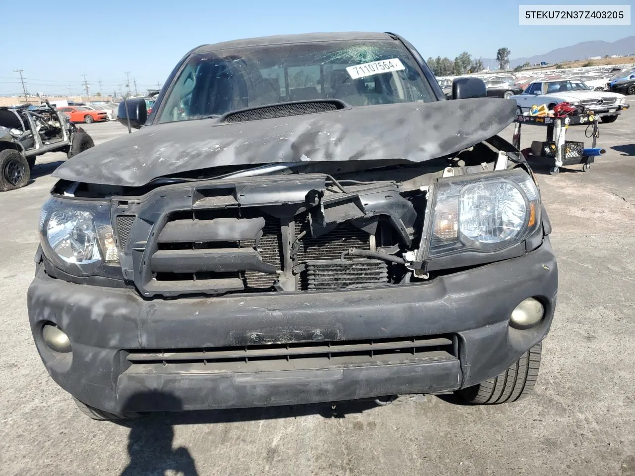 2007 Toyota Tacoma Double Cab Prerunner Long Bed VIN: 5TEKU72N37Z403205 Lot: 71107564