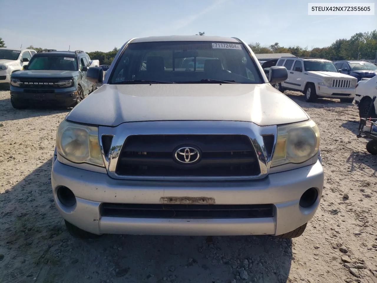 2007 Toyota Tacoma Access Cab VIN: 5TEUX42NX7Z355605 Lot: 71172404