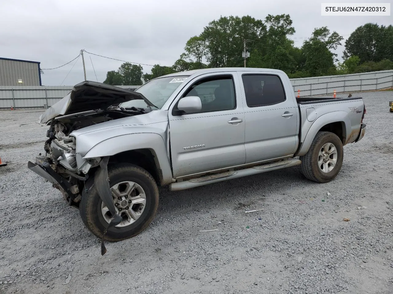 2007 Toyota Tacoma Double Cab Prerunner VIN: 5TEJU62N47Z420312 Lot: 71823984