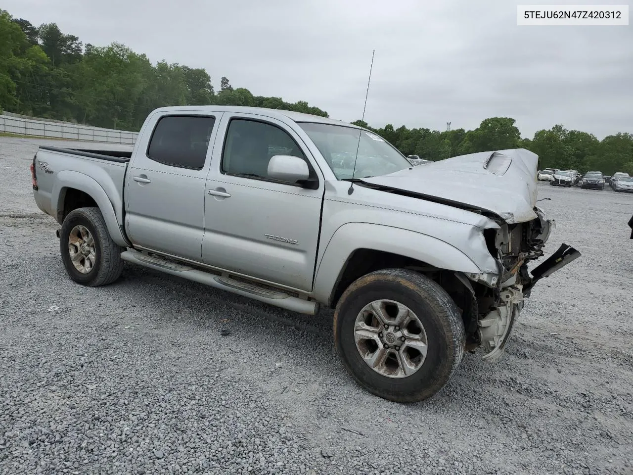 2007 Toyota Tacoma Double Cab Prerunner VIN: 5TEJU62N47Z420312 Lot: 71823984