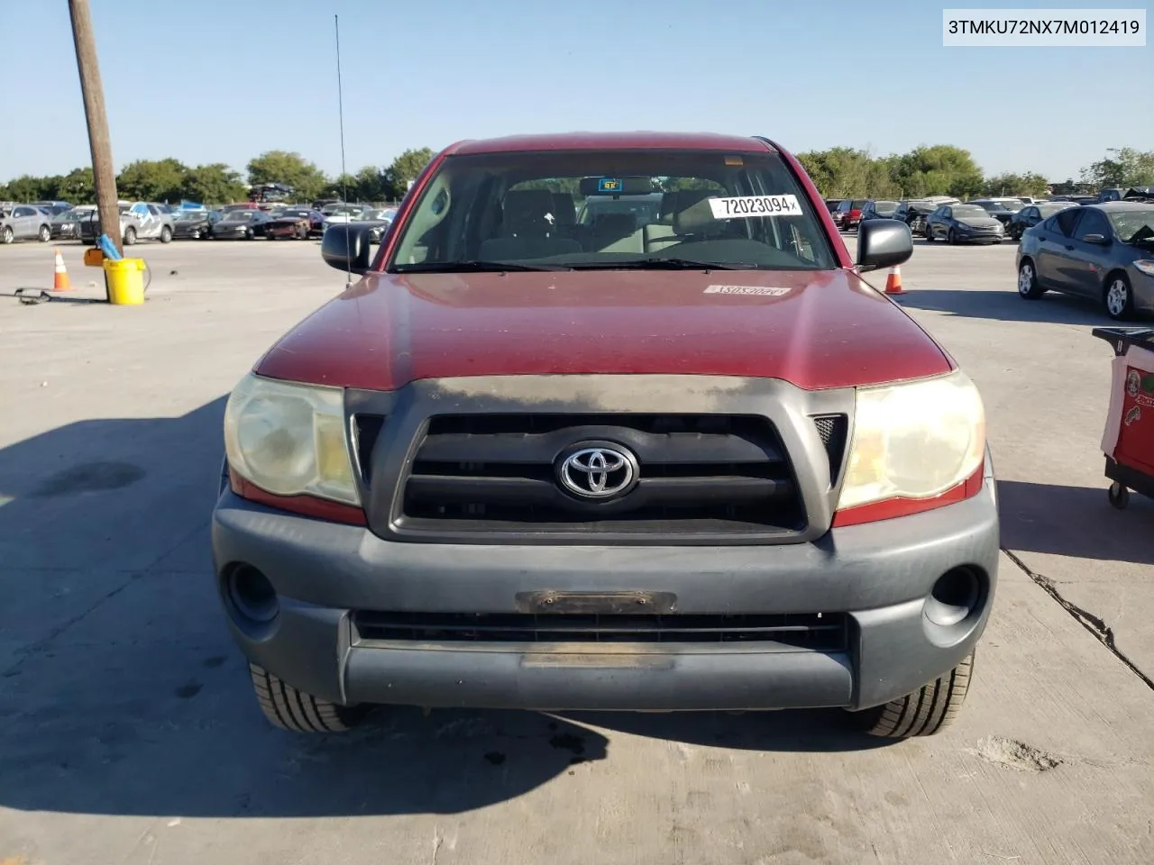 2007 Toyota Tacoma Double Cab Prerunner Long Bed VIN: 3TMKU72NX7M012419 Lot: 72023094