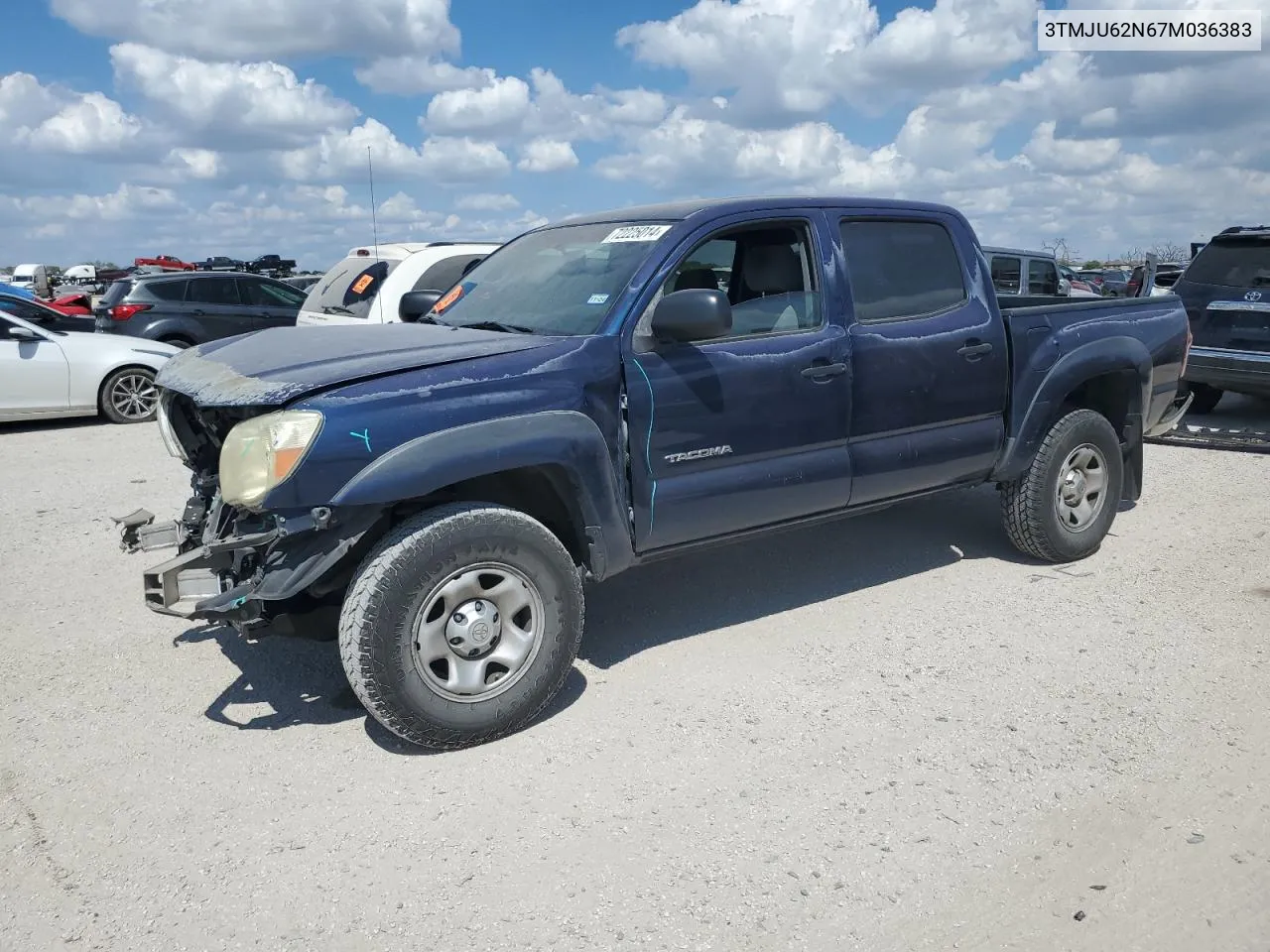 2007 Toyota Tacoma Double Cab Prerunner VIN: 3TMJU62N67M036383 Lot: 72225014