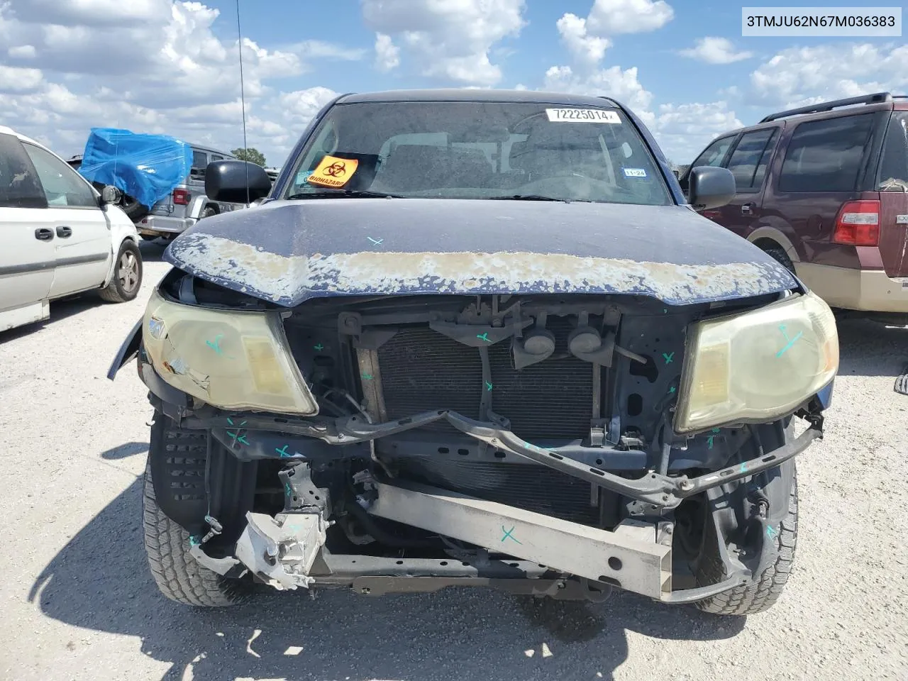 2007 Toyota Tacoma Double Cab Prerunner VIN: 3TMJU62N67M036383 Lot: 72225014