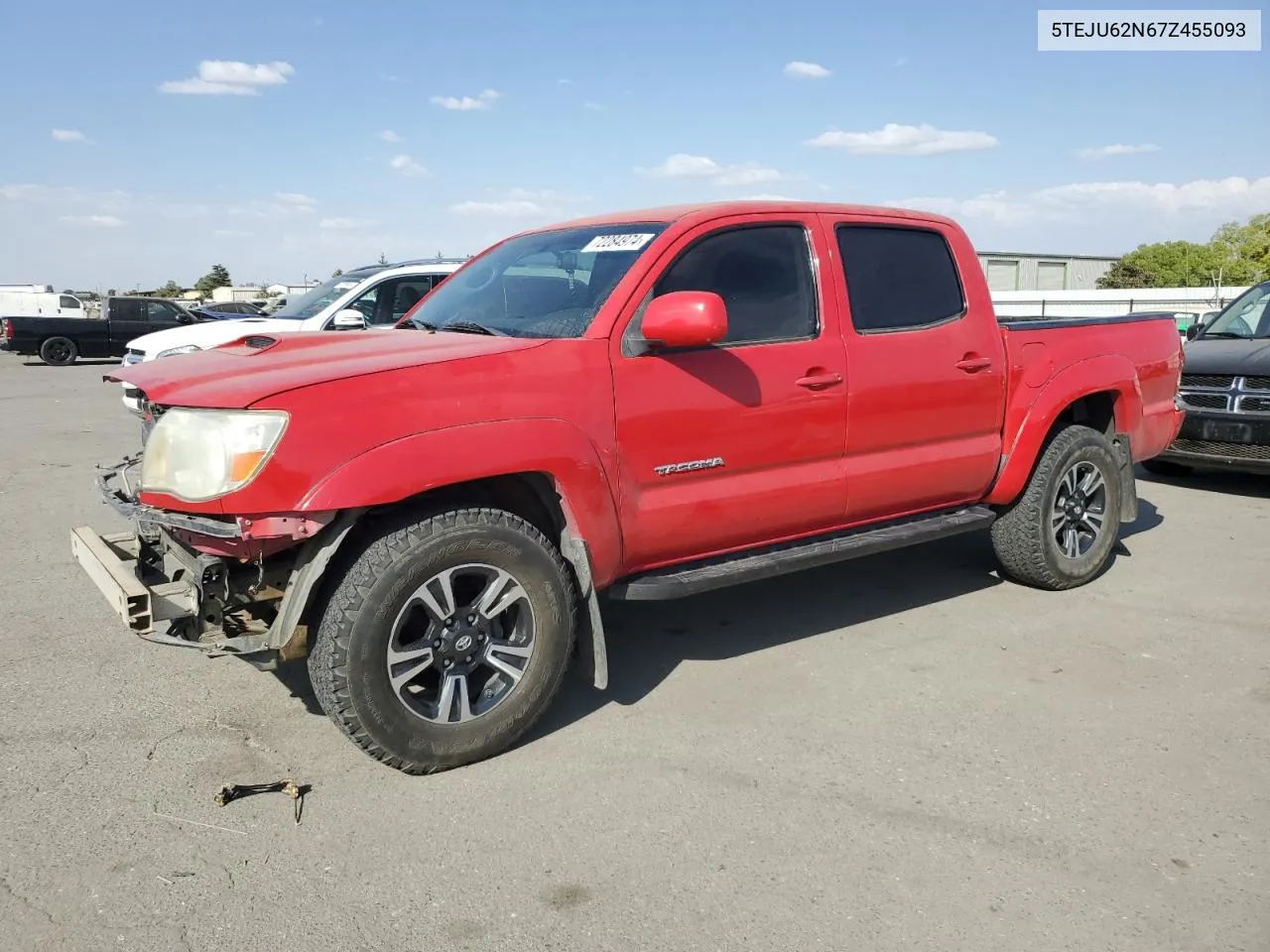 2007 Toyota Tacoma Double Cab Prerunner VIN: 5TEJU62N67Z455093 Lot: 72284974