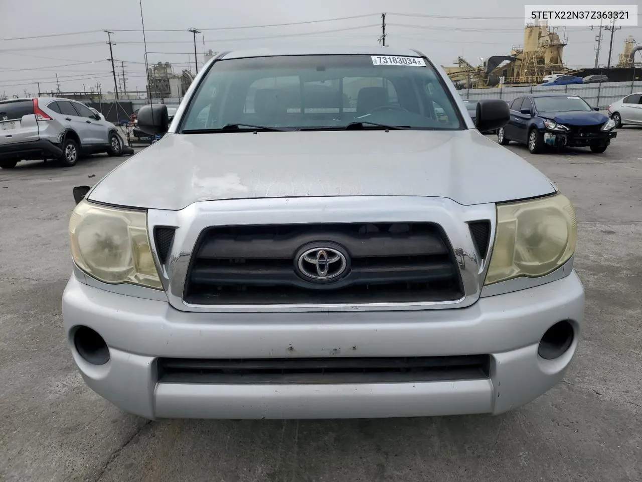 2007 Toyota Tacoma Access Cab VIN: 5TETX22N37Z363321 Lot: 73183034