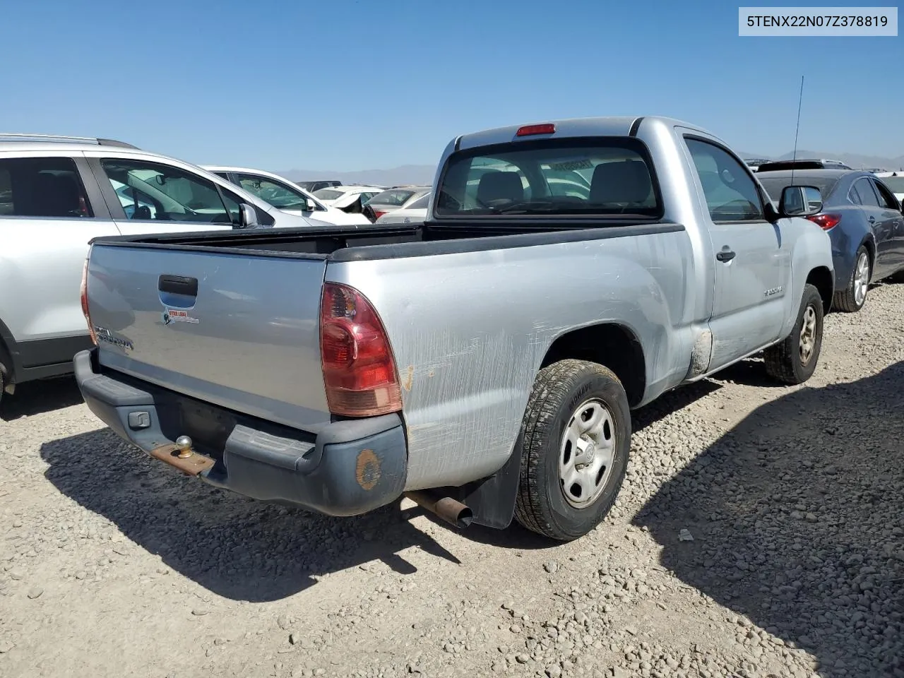 2007 Toyota Tacoma VIN: 5TENX22N07Z378819 Lot: 74309514