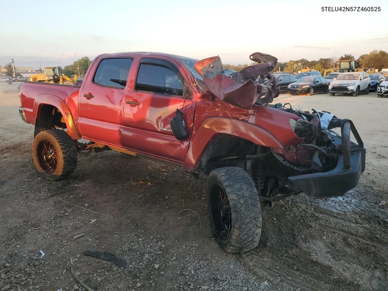 2007 Toyota Tacoma Double Cab VIN: 5TELU42N57Z460525 Lot: 74576344