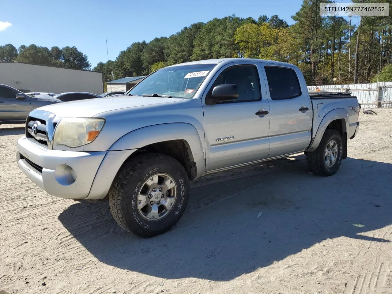 2007 Toyota Tacoma Double Cab VIN: 5TELU42N77Z462552 Lot: 74905314