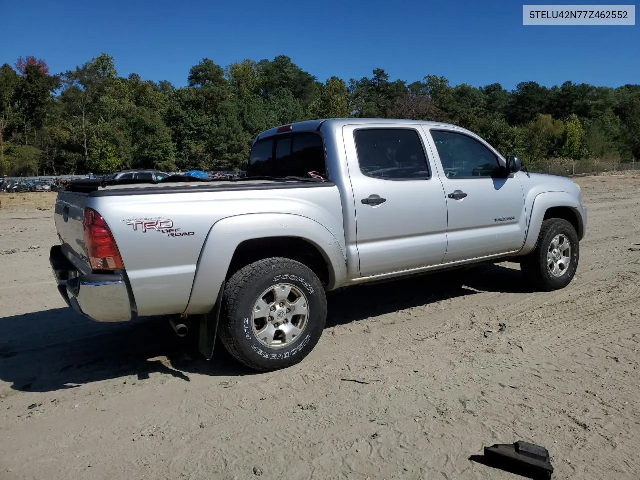 2007 Toyota Tacoma Double Cab VIN: 5TELU42N77Z462552 Lot: 74905314