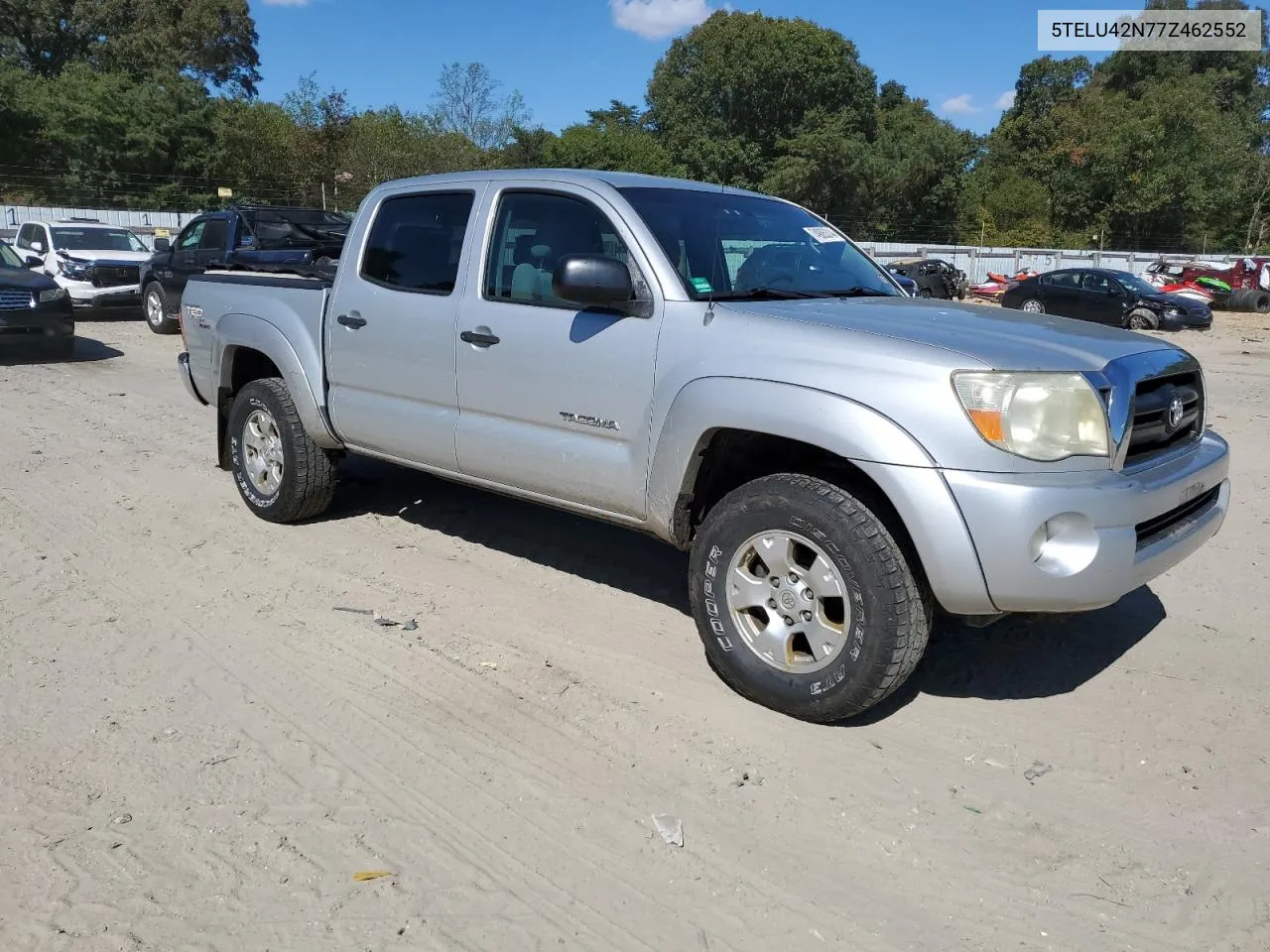 2007 Toyota Tacoma Double Cab VIN: 5TELU42N77Z462552 Lot: 74905314