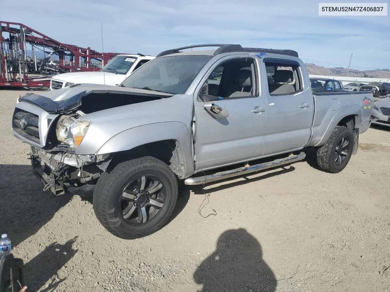 2007 Toyota Tacoma Double Cab Long Bed VIN: 5TEMU52N47Z406837 Lot: 75342724