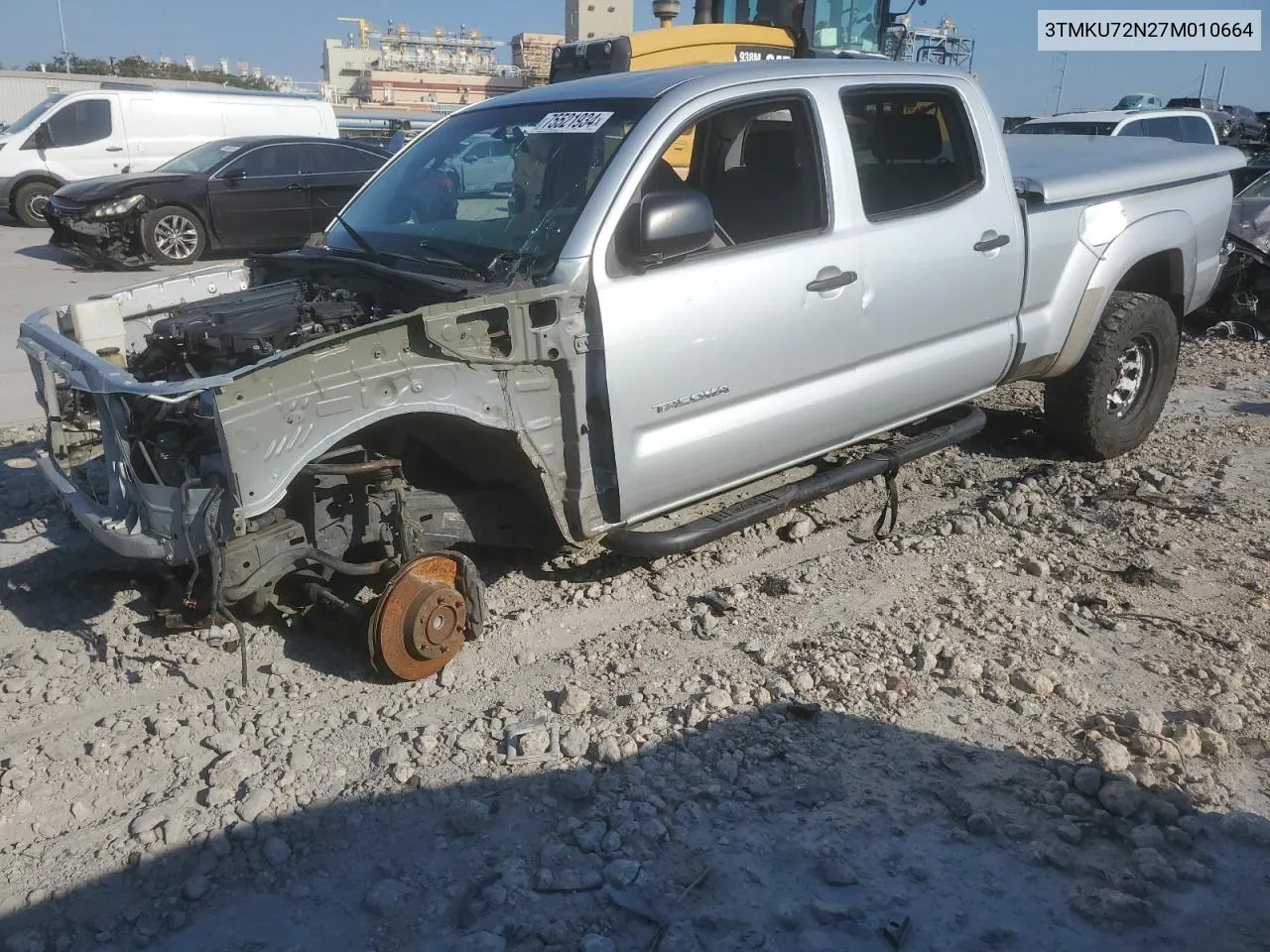 2007 Toyota Tacoma Double Cab Prerunner Long Bed VIN: 3TMKU72N27M010664 Lot: 75521934